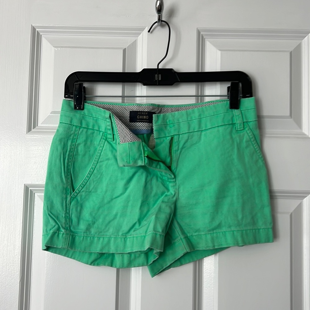 J. Crew 00 Green Chino Short